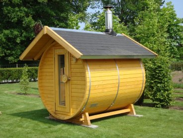 Fasssauna  Saunafass mit Holzofen Sauna holzbeheizt